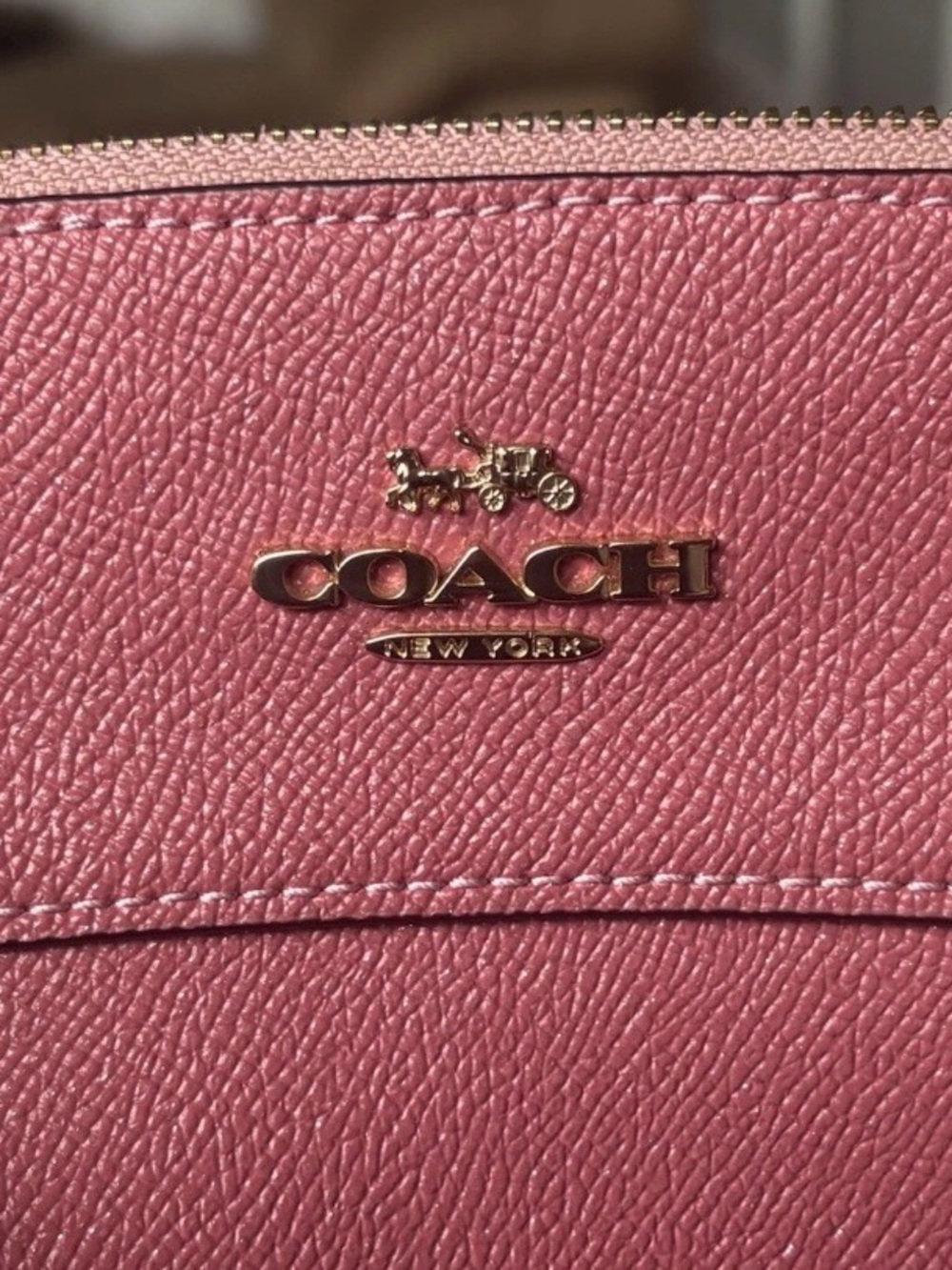 Coach Pink Leather Shoulder Bag - Picture 5 of 7